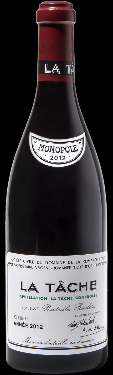 La Tâche Grand Cru Domaine de la Romanée Conti 2012